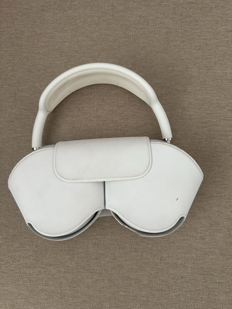 Airpods max, белые, коробка, чехлы