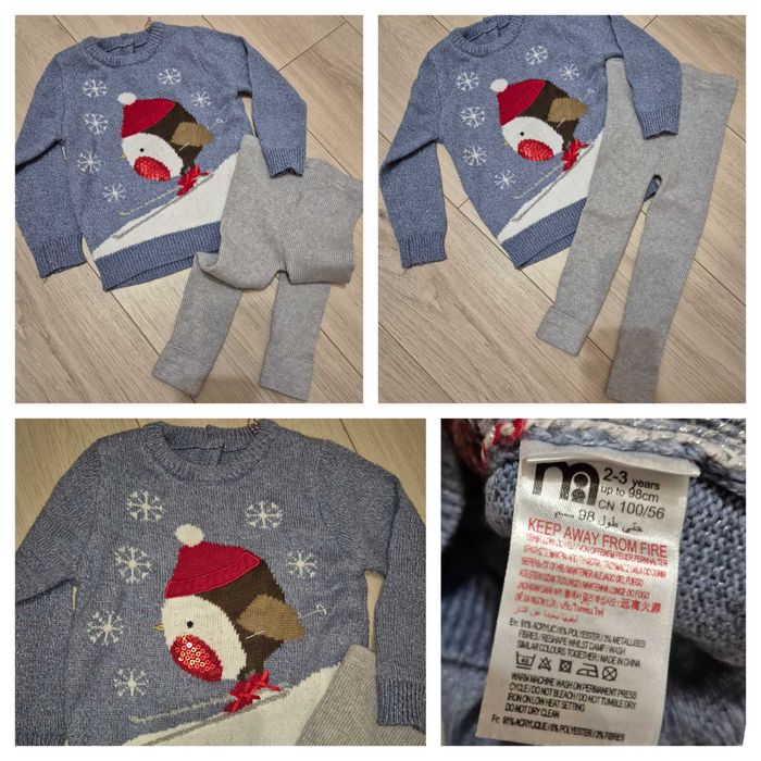 Празнични,Коледни дрехи рокля,пуловер 98р,2-3г,104 р,3-4г Next,George
