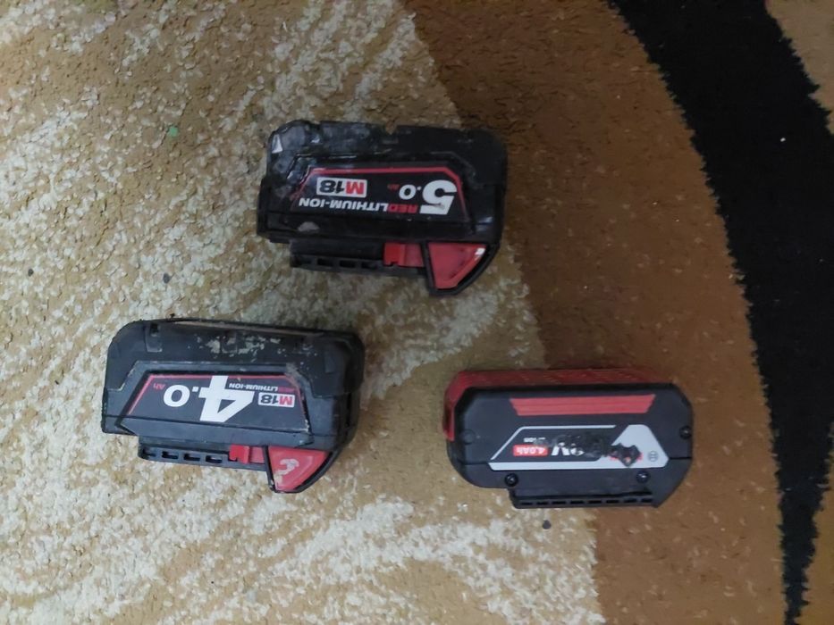 Acumulator milwaukee m12 si m18 ,bosch 4.0 Ah