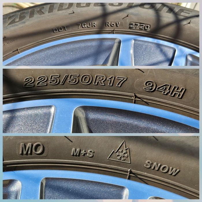 Jante Mercedes 17 C classe W205 echip iarnă 225 50 17 Bridgestone 2020