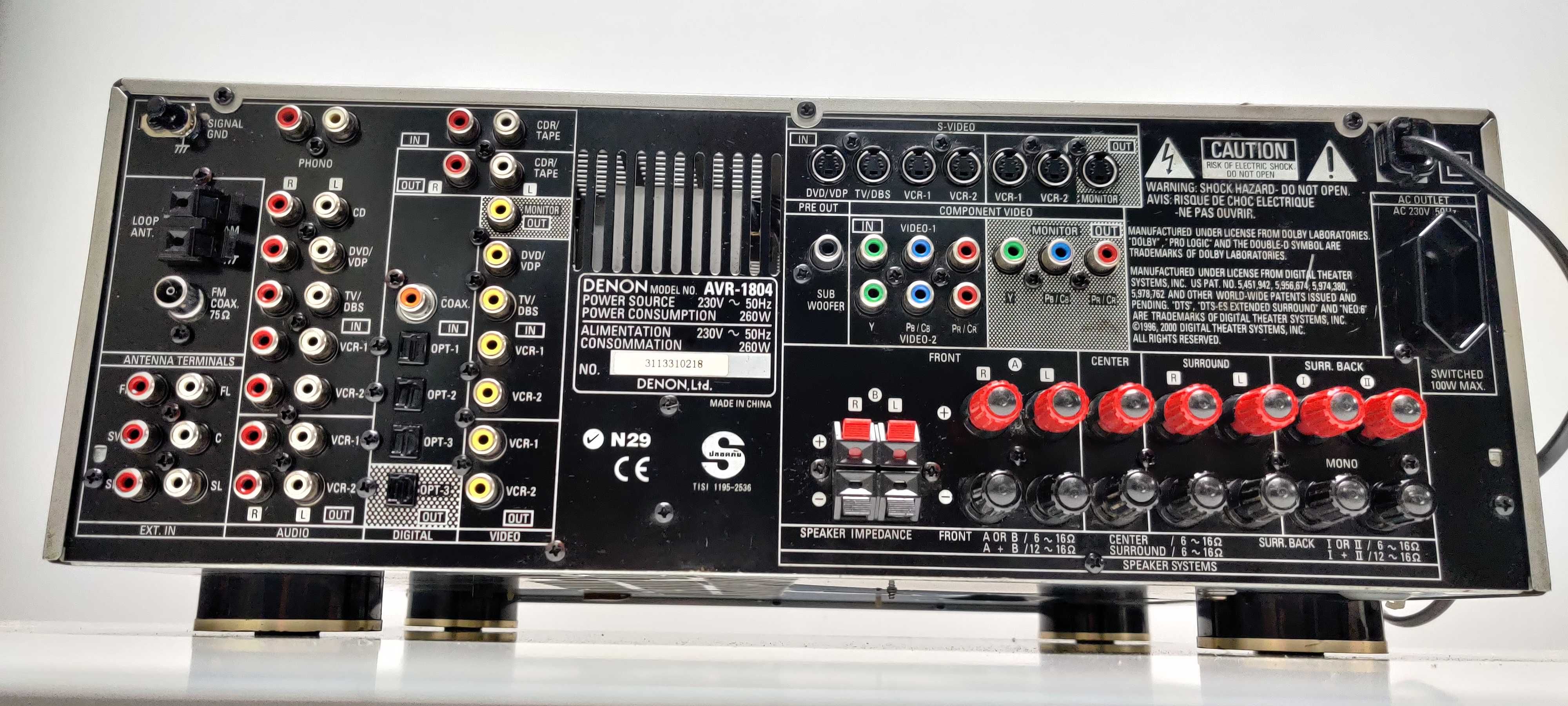 Denon AVR 1804 muzica stereo si 7.1 muzica surround