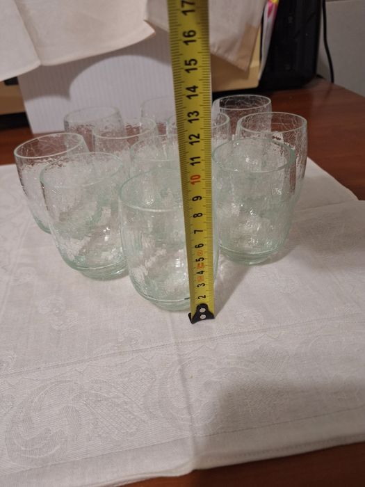 11 Pahare de suc din sticla crăpata produse de holding de anchor