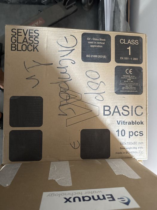 Стеклоблоки Seves Glass Block (Чехия) 190x190x80 мм