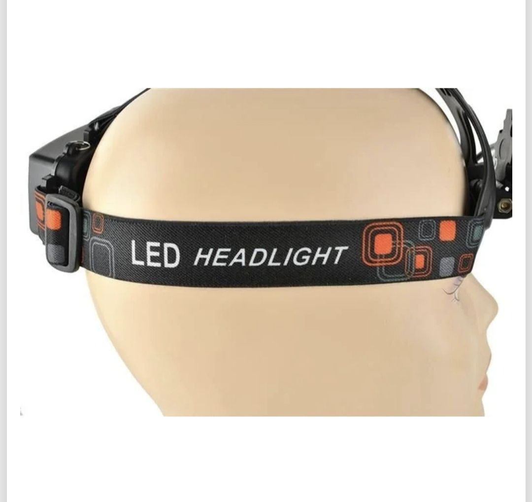 Челник за глава Head Lamp с акумулаторна батерия туристически челник