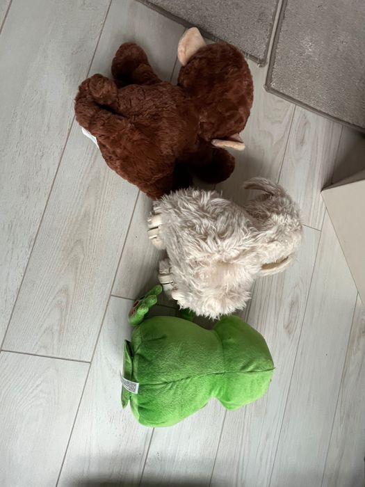 3 детски плюшени играчки, животни, за деца