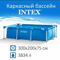 Каркасный бассейн INTEX 300x200x75см
