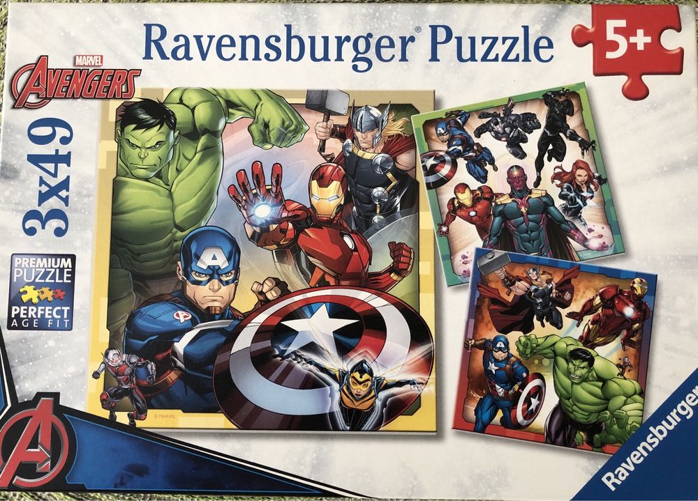 4 пъзела Ravensburger и Trefl 3+, 4+, 5+, много запазени