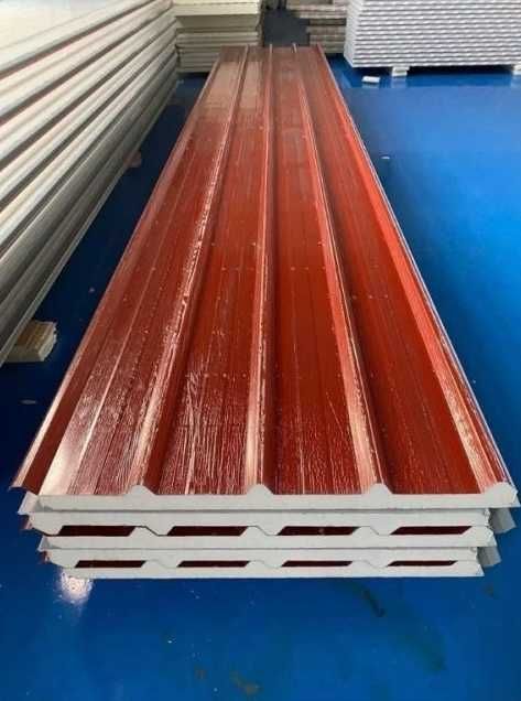 Термопанели / сандвич панели за покрив червени RAL 3009