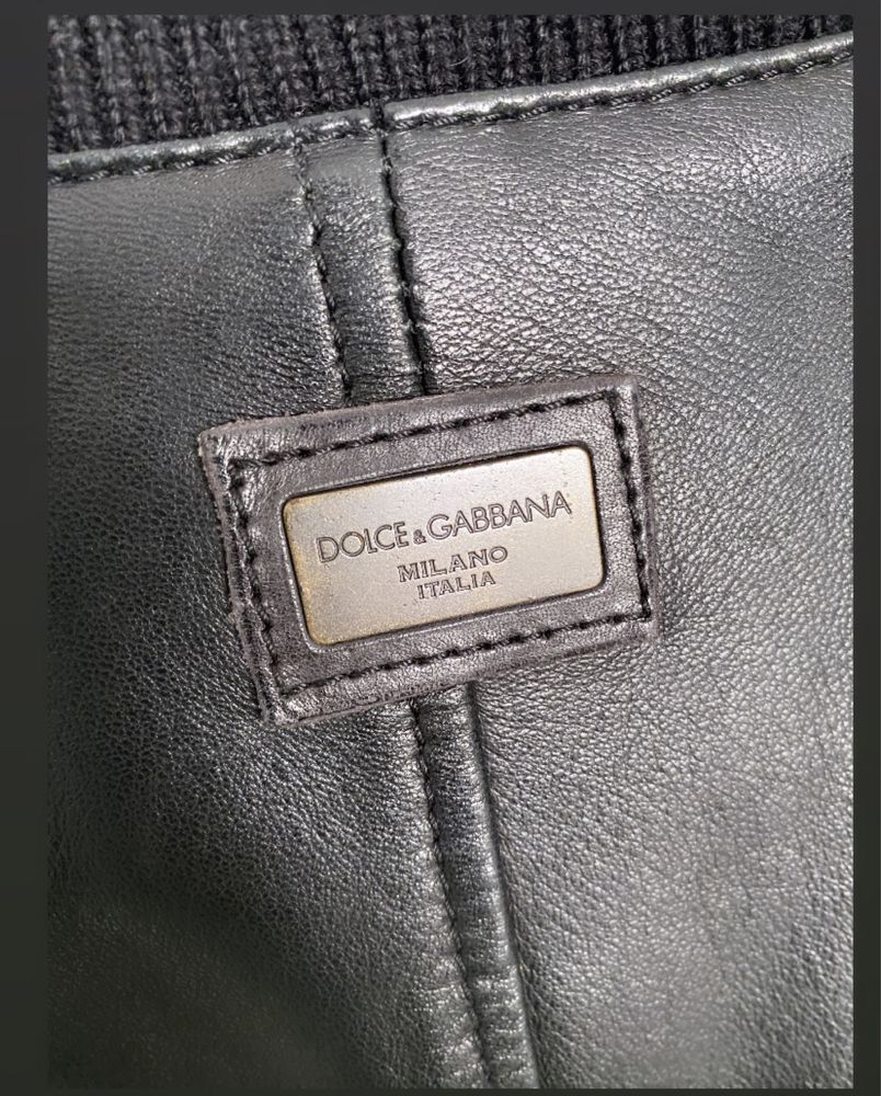 Geaca din piele  Dolce & Gabbana marimea 54 Originala