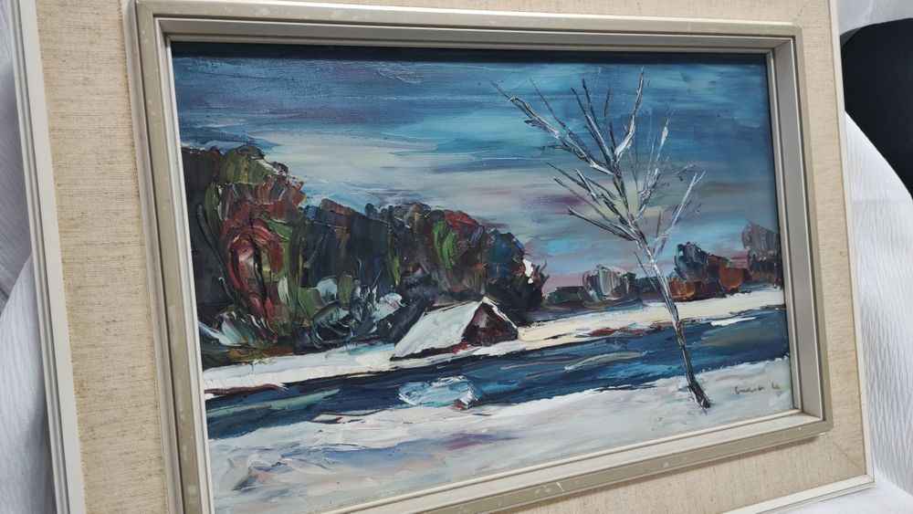 Страхотна френска картина - маслени бои