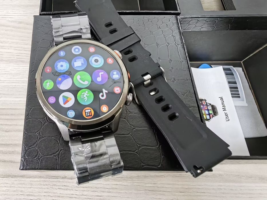 VWAR Core5 4G Smart Watch- Android 13/Bluetooth, 1.75" AMOLED, 52 mm