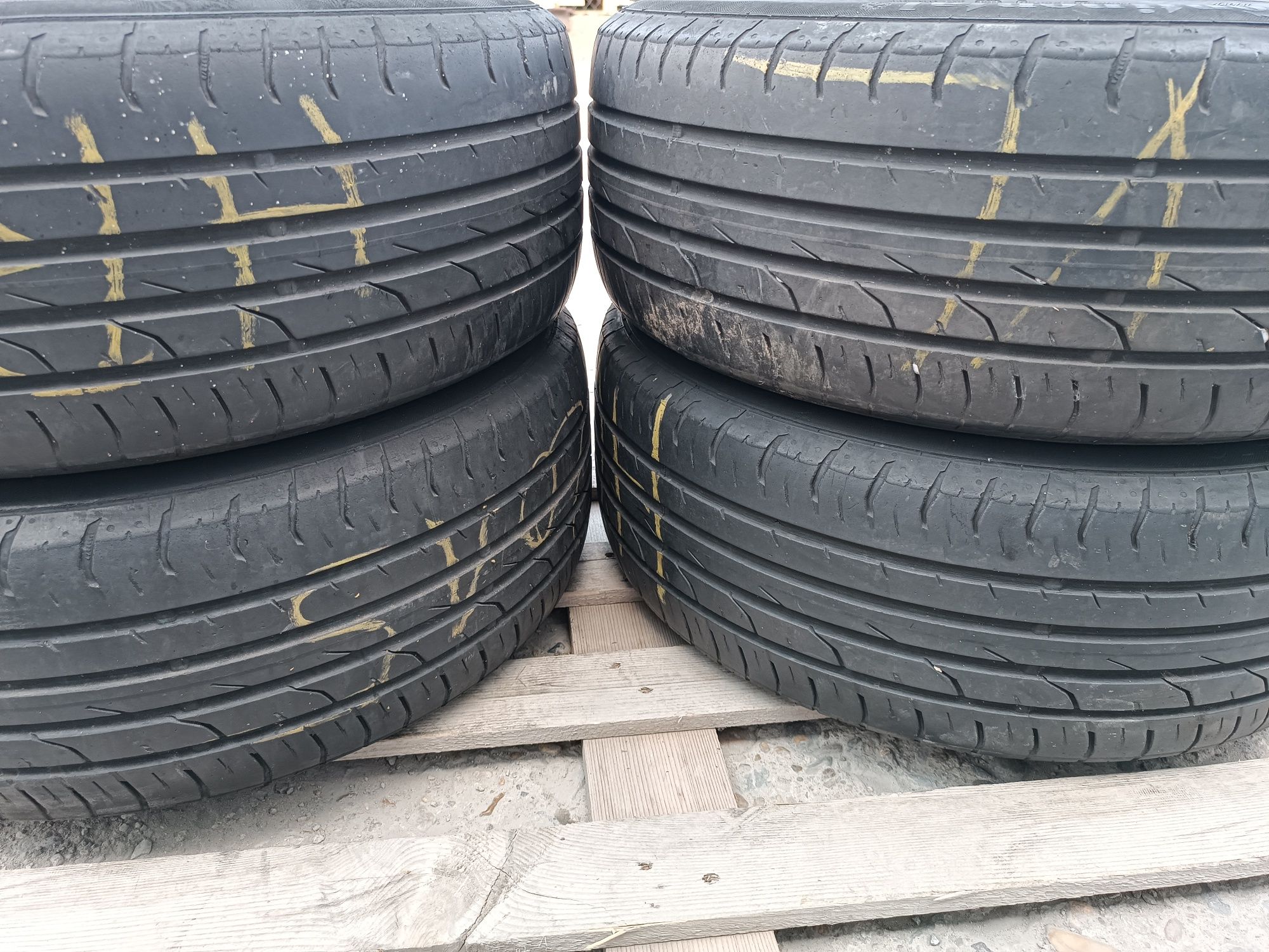 Лети джанти 16ки 5х112 VW + летни гуми 205/55/16 Continental