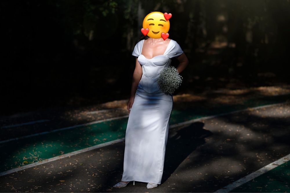 Corset cu fusta pentru cununia civila