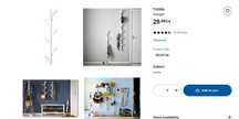 Нова неотворена закачалка Ikea: TJUSIG 2 броя