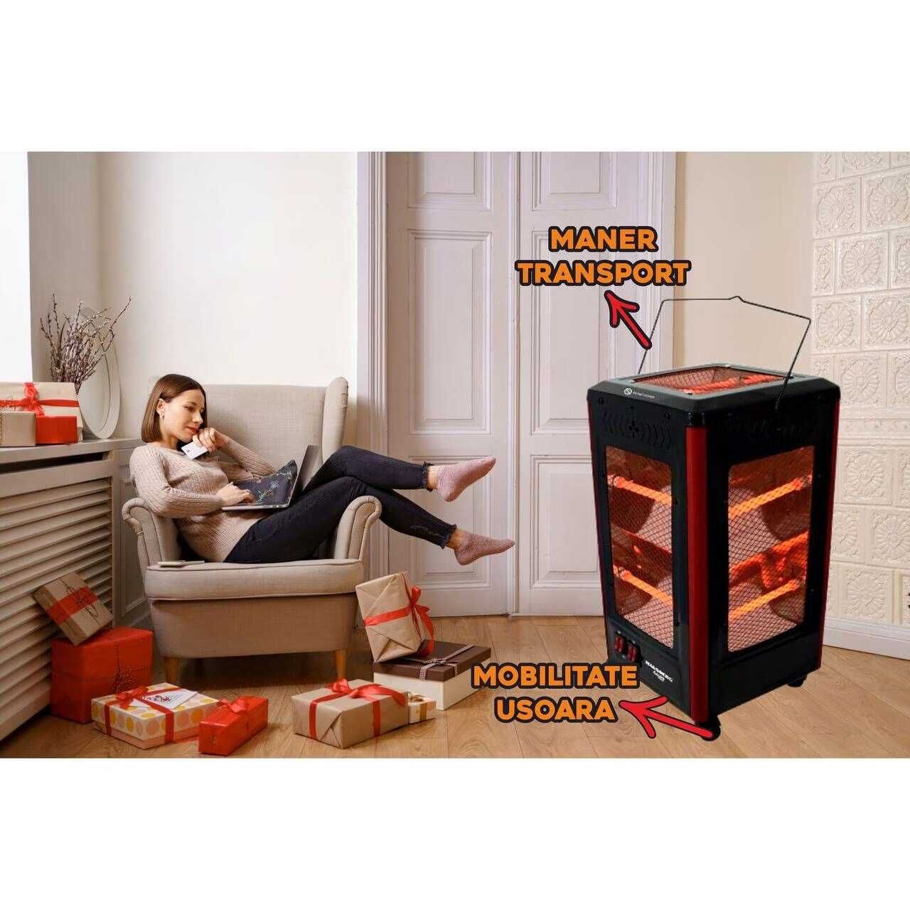 Електрически радиатор Hausberg HB-8802NG, 2200W