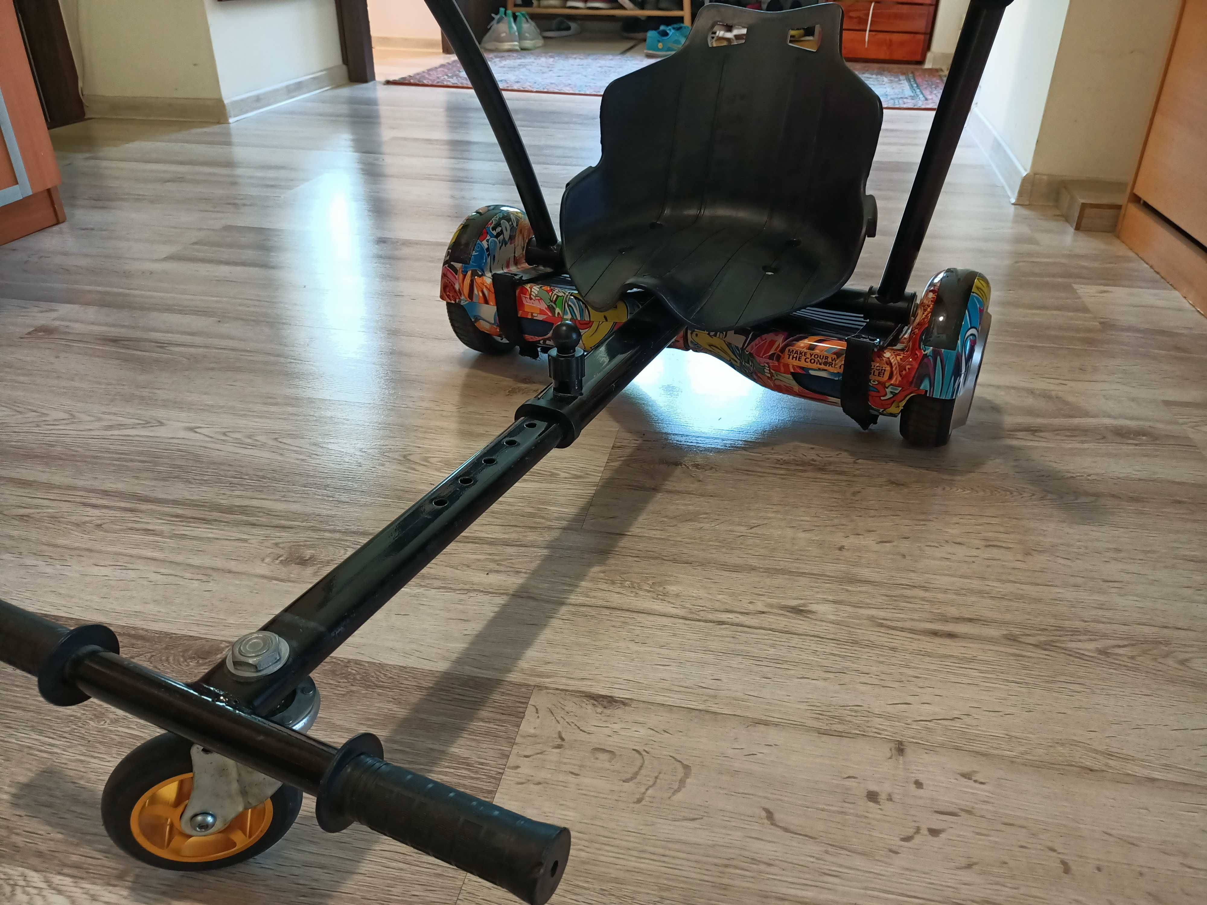 Hoverboard + hovercart utilizate puțin/lumini/telecomandă