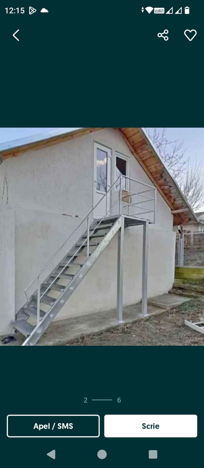 Scări metalice galvanizate