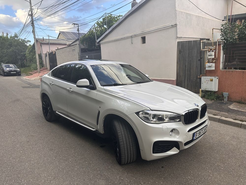 BMW X6 3.0 Diesel 2016 alb perlat