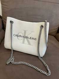 Дамска чанта Calvin Klein Jeans, бяла