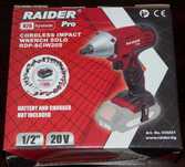 Акумулаторен ударен гайковерт Raider Pro RDP-SCIW20S 20V 250Nm