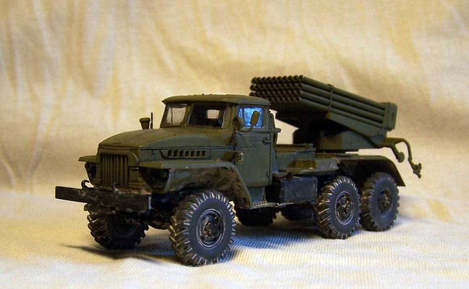 Сборная модель РСЗО «Град» (ICM, 1:72)