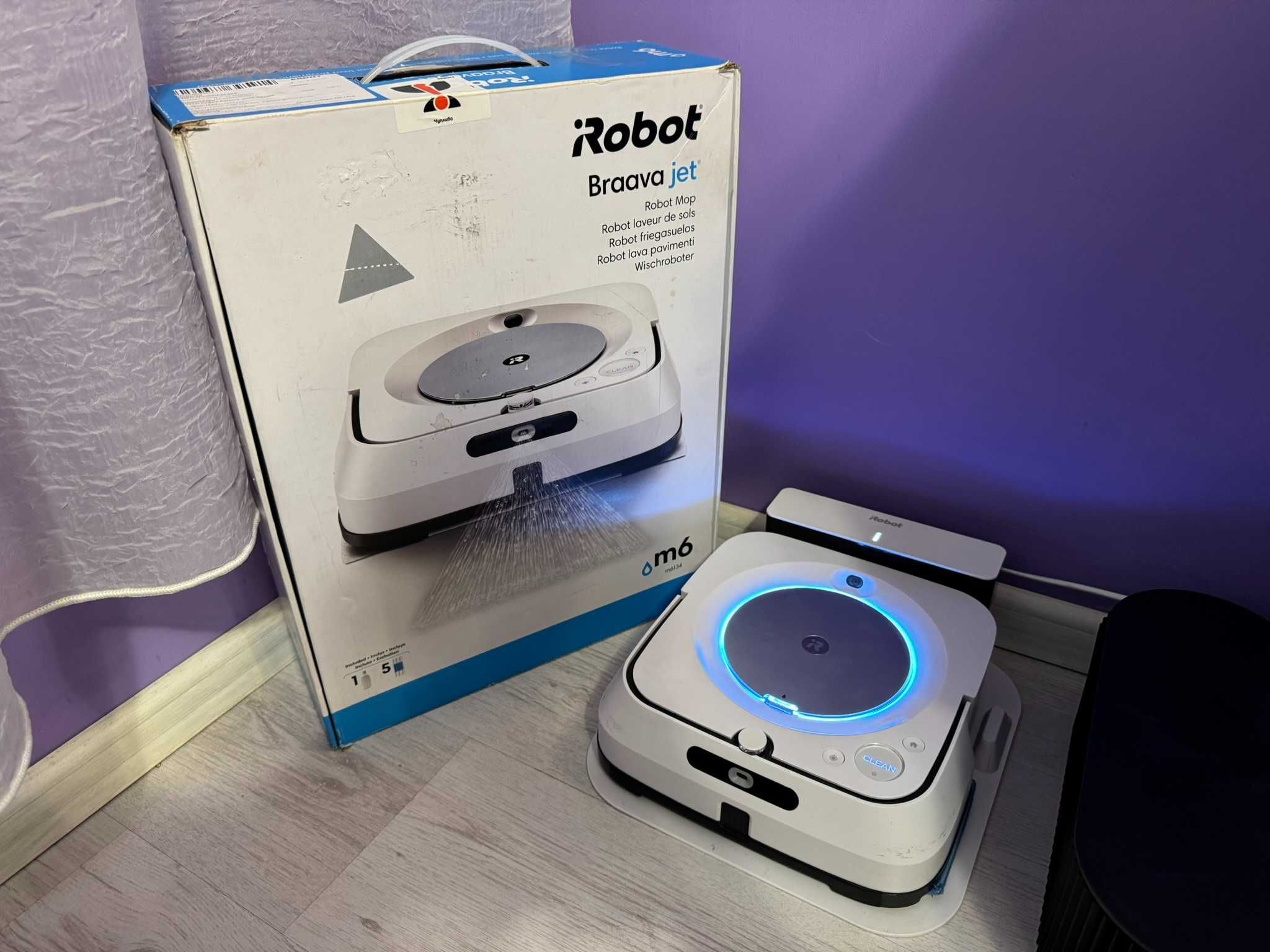 Braava Jet m6 робот - моп за сухо и мокро почистване iRobot Roomba