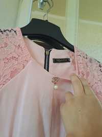 Легкое прекрасное платье розовым цвет