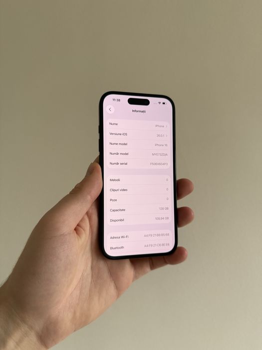 iPhone 16 128gb Black 100% Garantie