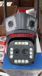 Тройна IP камера с двойна леща 10 zoom WiFi iCSee безжична камера 12MP