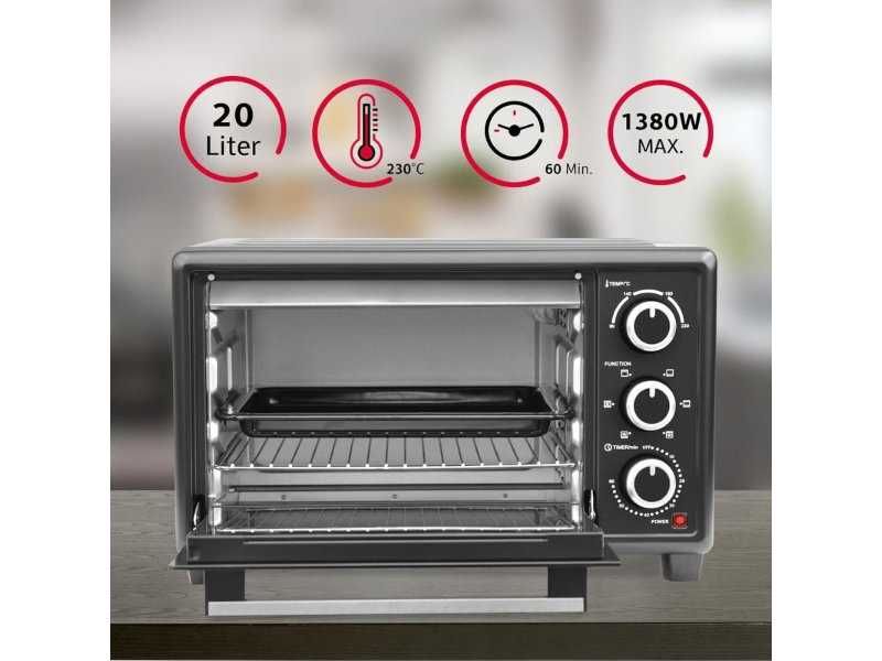 Мини Фурна OptimumX 20L – Компактна, Мощна и Универсална