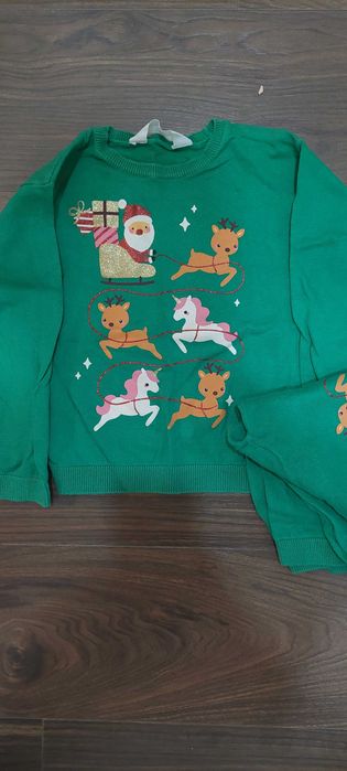Дънки и коледни блузки рр 110-116