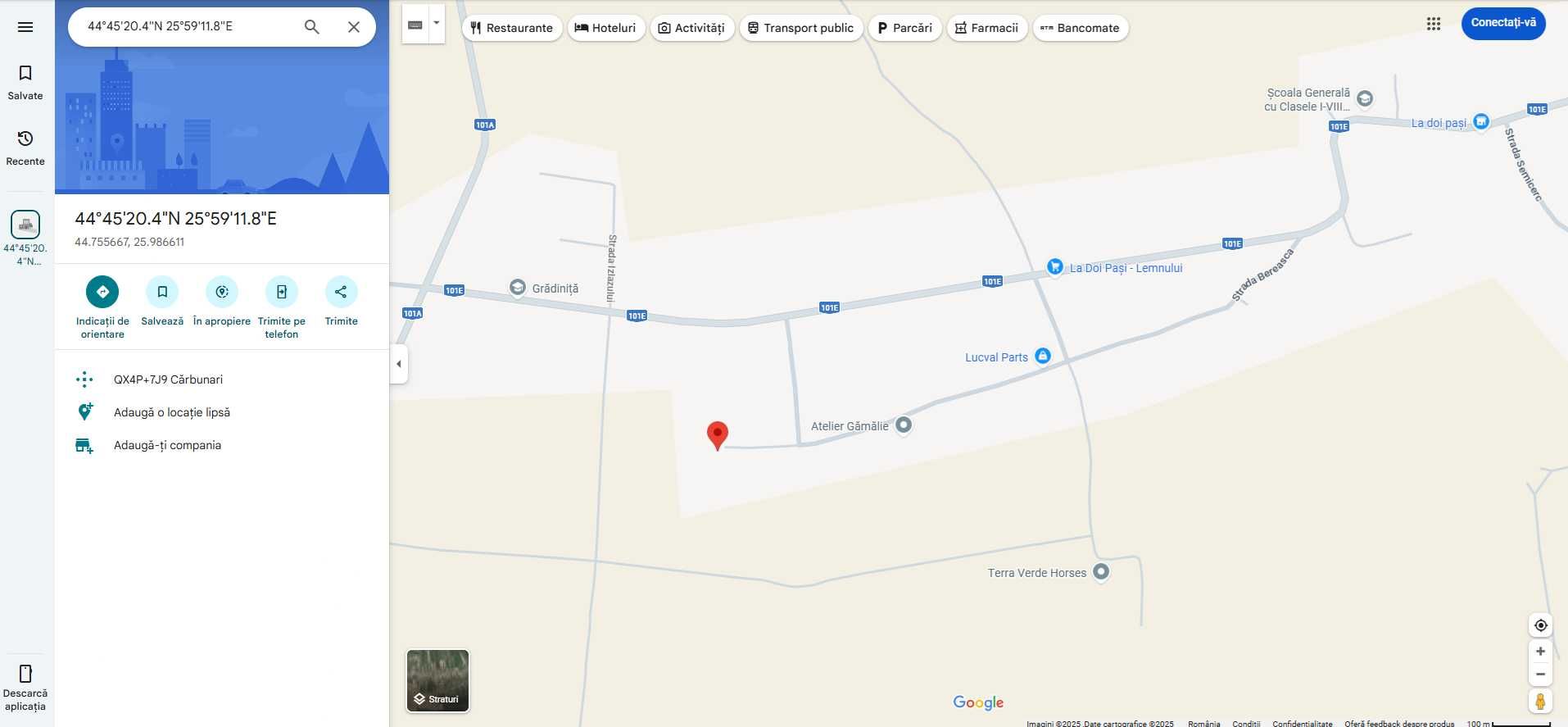 Vând teren intravilan comuna Poienarii Burchii, judetul Prahova
