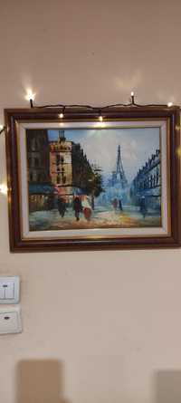 Картина масло Париж Айфелова кула