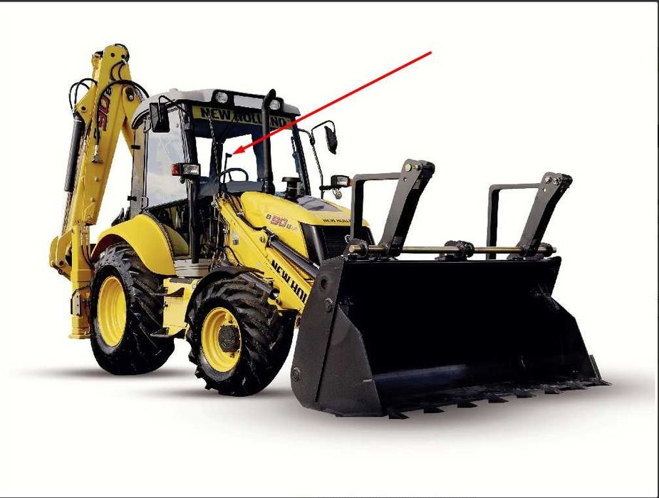 Parbriz/Geam/Luneta pt NEW HOLLAND - B90B,B90BLR,B100B,B100BLR,B115B