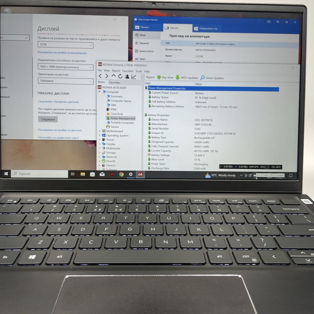 Dell Vostro 14/FHD IPS/Ryzen 5 5500U/512GB NVMe/8GB RAM/Подсветка
