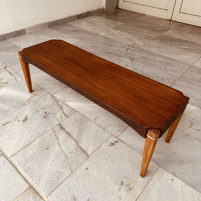 Шведска винтидж пейка / маса – Mid-Century Scandinavian дизайн