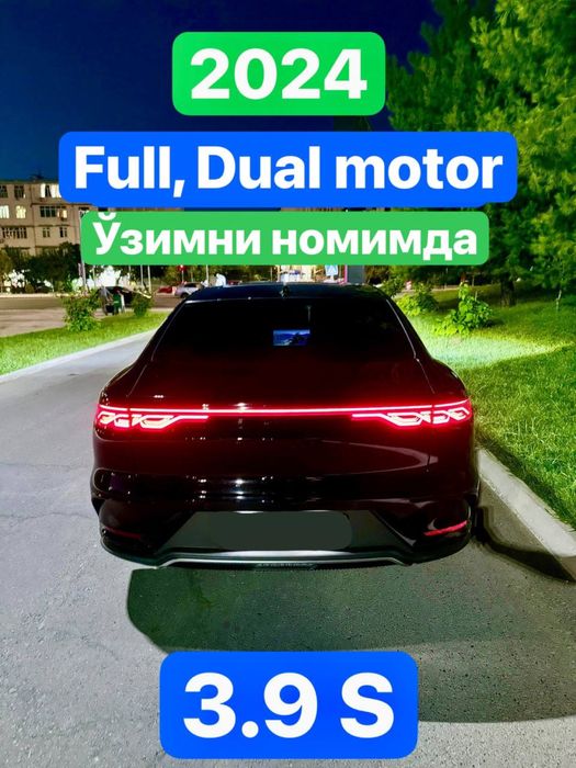 Byd han dual motor 3.9s. Smart. 2024 yil. O’zimi nomimda. Fuli shu