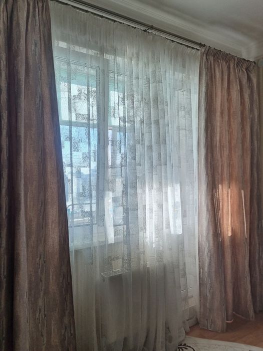 Продам гардины+тюль+шторы