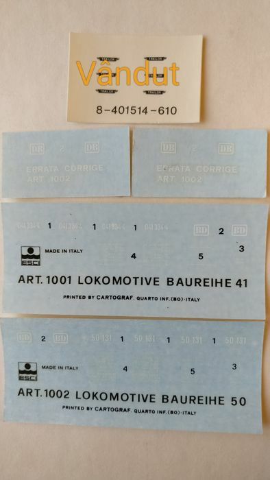 Coli decaluri diverse Plăcuțe destinație H0 1:87