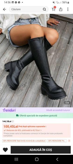 Cizme lungi marimea 38