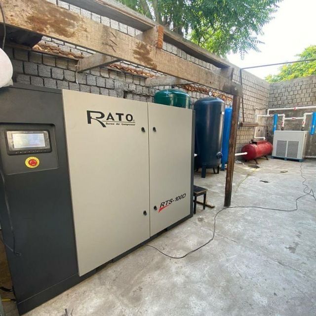 винтовой компрессор. RATO , BECKER , FORA