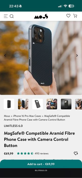 Husa Mous Iphone 16 Pro Max