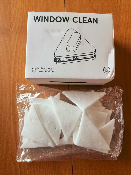 Уред за двустранно почистване на прозорци+резервни кърпи