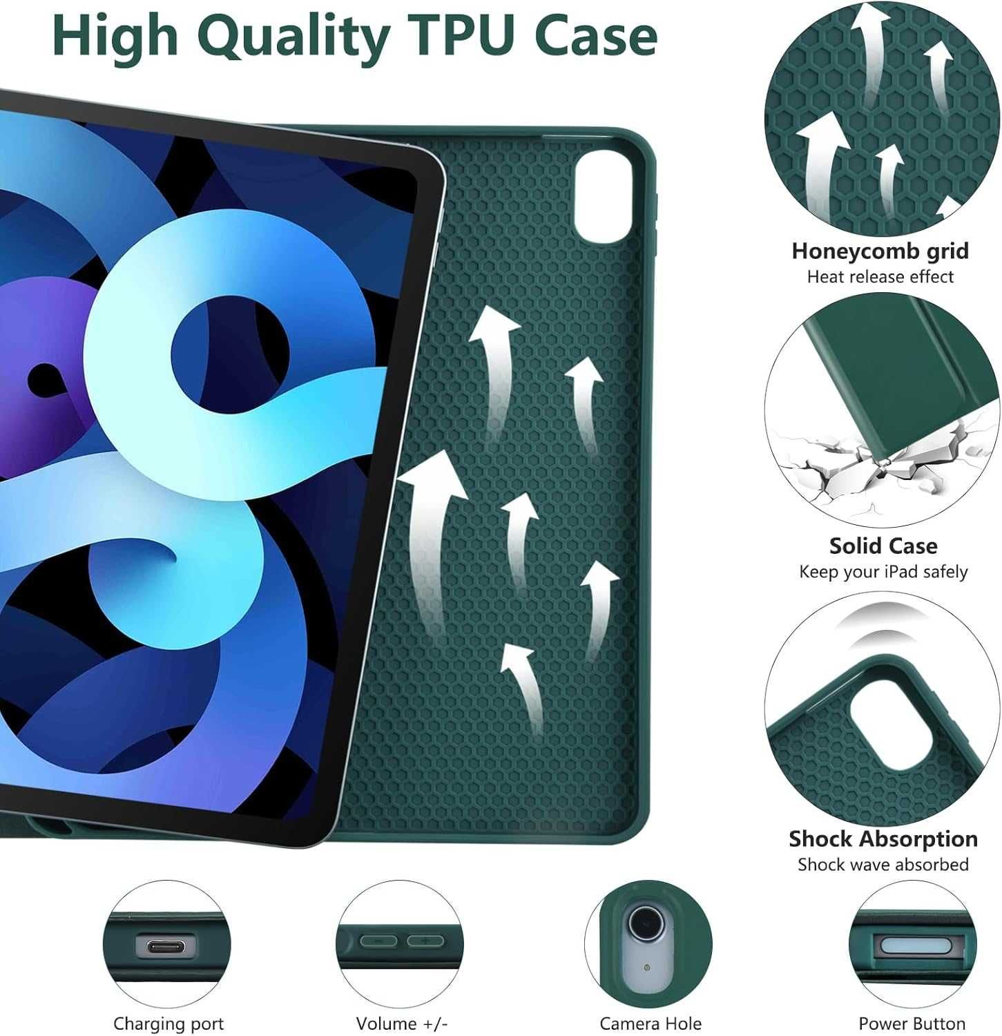 Калъф с клавиатура за iPad 10.9" Air 5th 2022/Air 4th 2020
