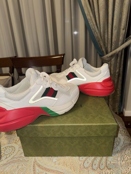 Gucci Rython "White Red Green Reflective"