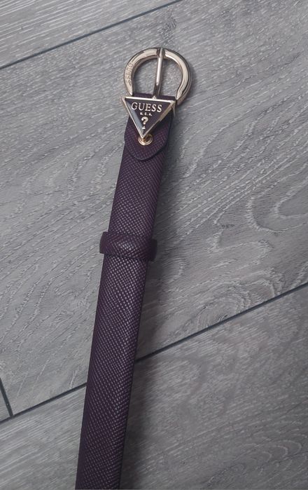 Guess, дамски колан, виолетов цвят