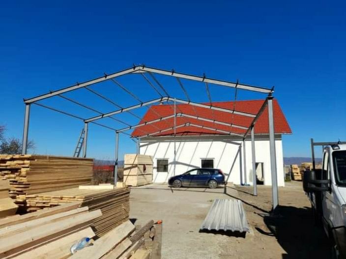 vand hale metalice structuri ex 12m x 20m x 4m h