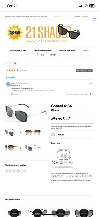 Ochelari chanel 4184