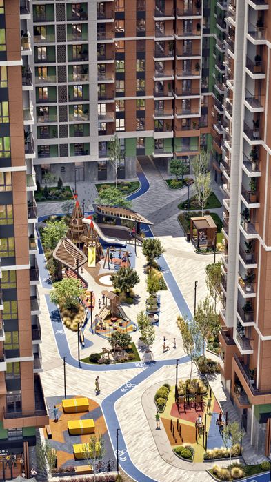 ЖК Mezbon 3х кв 70,52 м2 обл. Ташкент, напротив Юнусабад 16-кв бетонка