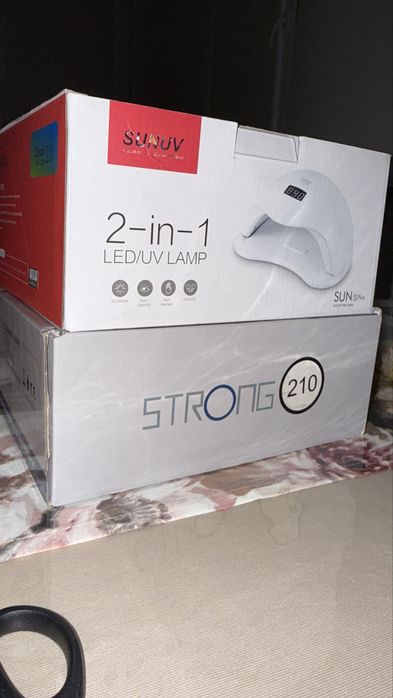 Машинка и лампа для мастеров маникюра, педикюра